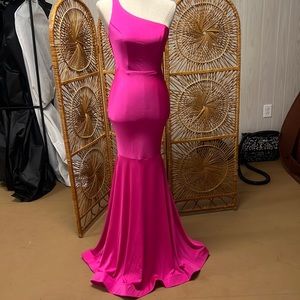 Pink formal gown